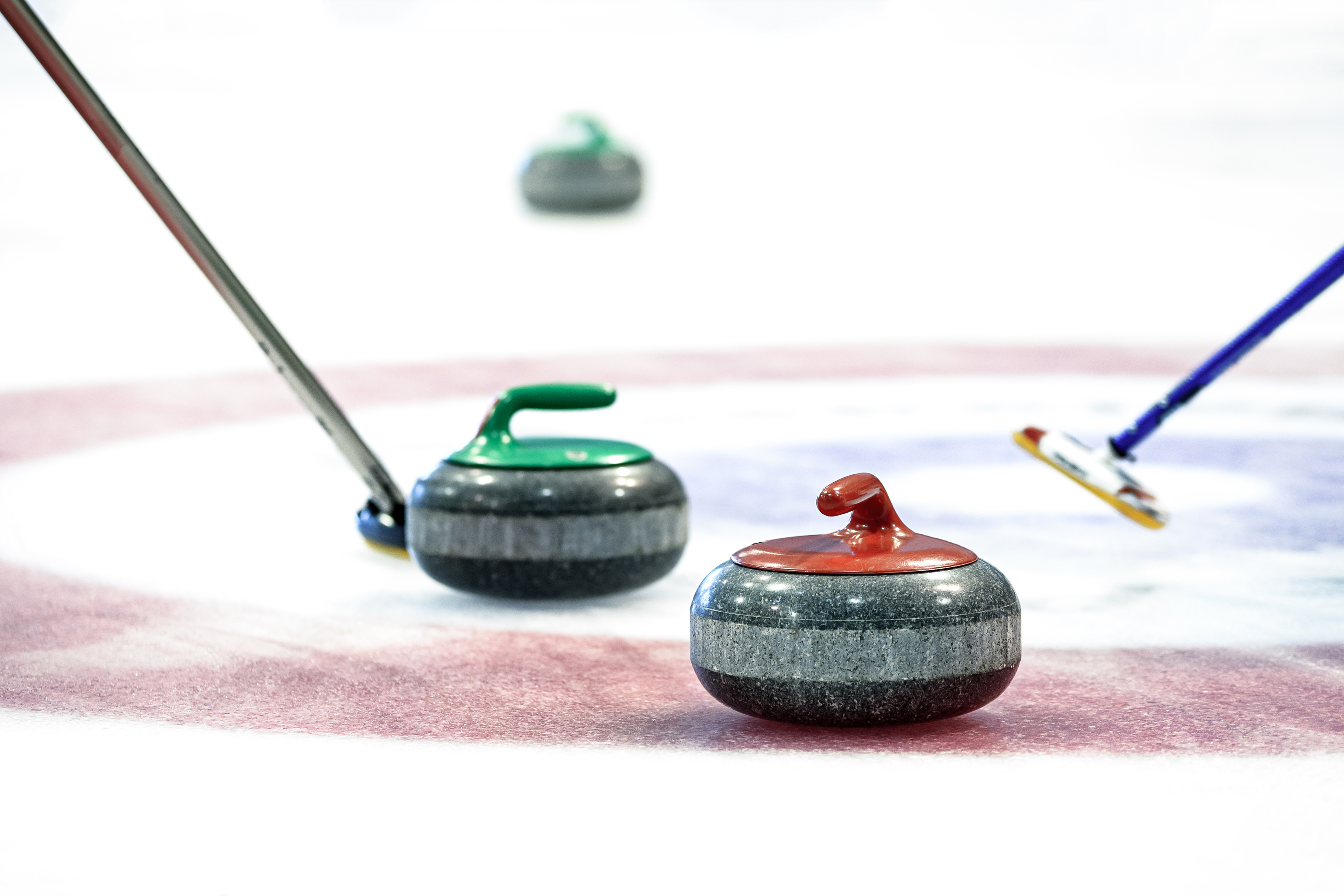 Curling Stones on the Ice